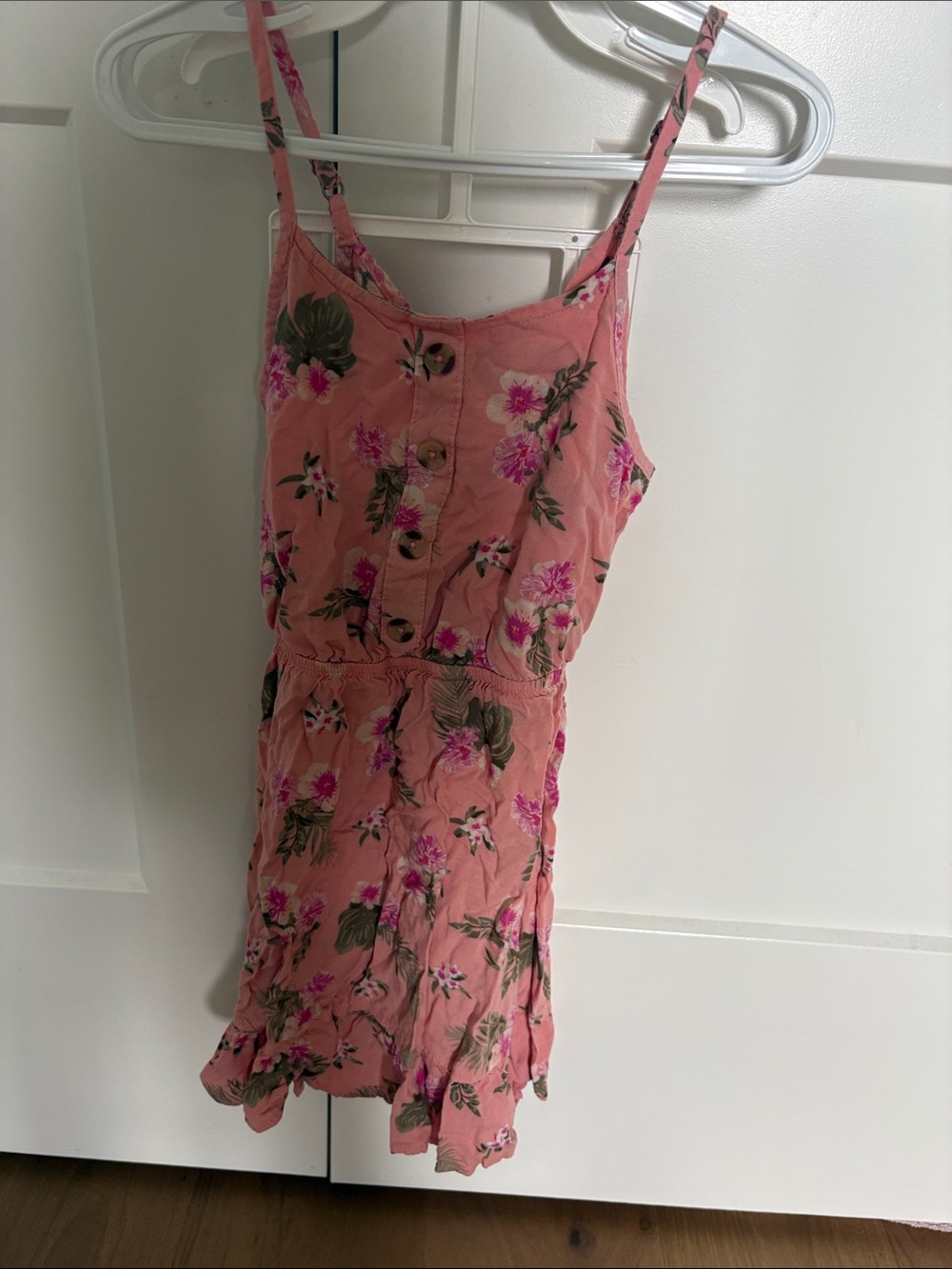 George Pink Floral Button-Front Sundress